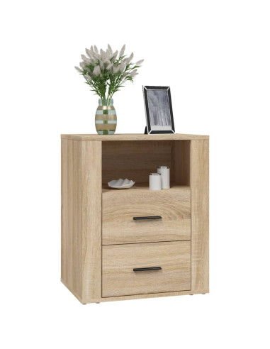 Comodino Rovere Sonoma 50x36x60 cm in Legno Multistrato