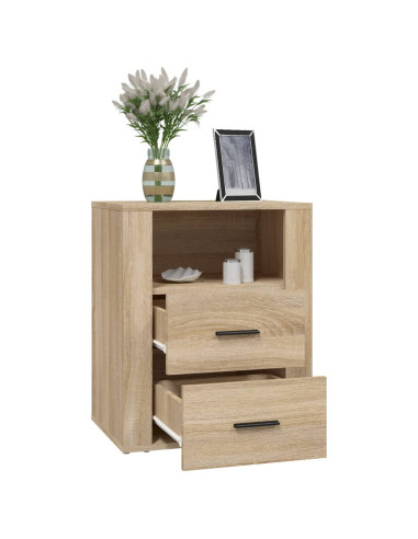 Comodino Rovere Sonoma 50x36x60 cm in Legno Multistrato