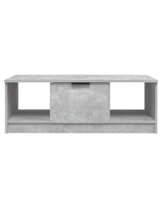 Tavolino Salotto Grigio Cemento 102x50x36 cm Legno Multistrato 2