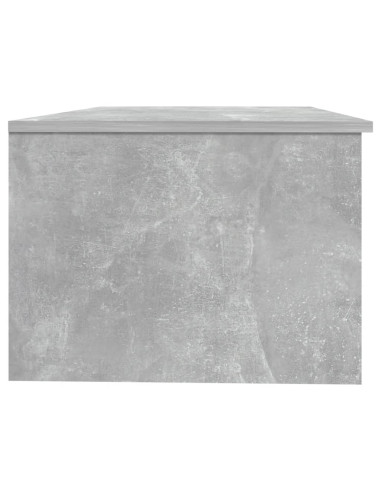 Tavolino Salotto Grigio Cemento 102x50x36 cm Legno Multistrato