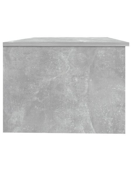 Tavolino Salotto Grigio Cemento 102x50x36 cm Legno Multistrato