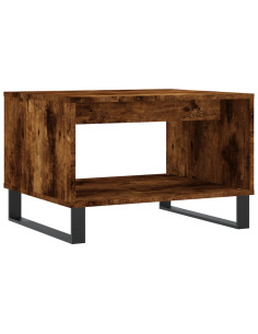 Tavolino da Salotto Rovere Fumo 60x50x40 cm Legno Multistrato