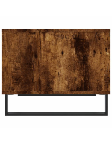 Tavolino da Salotto Rovere Fumo 60x50x40 cm Legno Multistrato