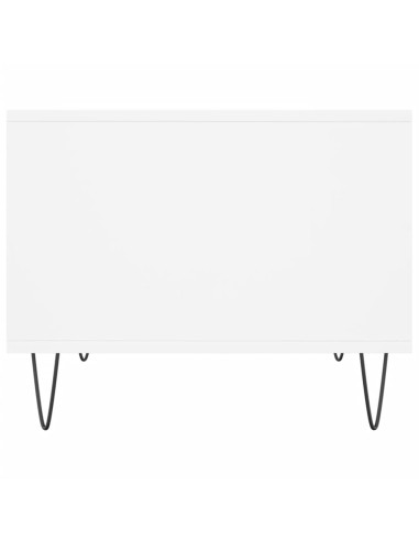 Tavolino da Salotto Bianco 60x50x40 cm in Legno Multistrato