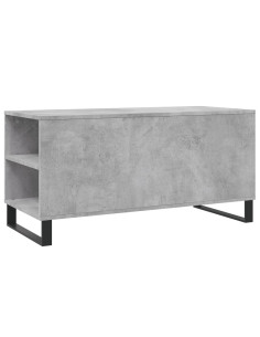 Tavolino Salotto Grigio Cemento 102x44,5x50cm Legno Multistrato 2