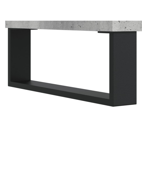 Tavolino Salotto Grigio Cemento 102x44,5x50cm Legno Multistrato