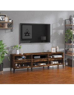 Mobile Porta TV Rovere Fumo 150x30x44,5 cm in Legno Multistrato 2