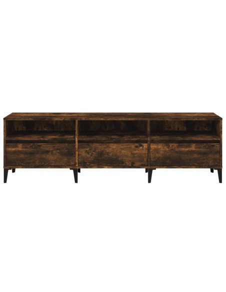 Mobile Porta TV Rovere Fumo 150x30x44,5 cm in Legno Multistrato