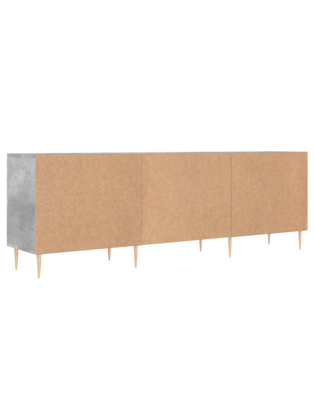 Mobile Porta TV Grigio Cemento 150x30x50cm in Legno Multistrato