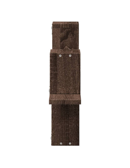 Mensola a Muro Rovere Marrone 104,5x10x43 cm Legno Multistrato