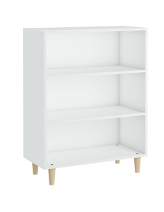 Credenza Bianca 69,5x32,5x90 cm in Legno Multistrato