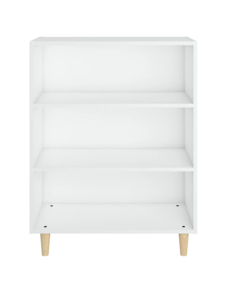 Credenza Bianca 69,5x32,5x90 cm in Legno Multistrato