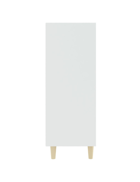 Credenza Bianca 69,5x32,5x90 cm in Legno Multistrato