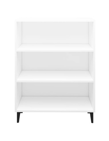 Credenza Bianca 69,5x32,5x90 cm in Legno Multistrato