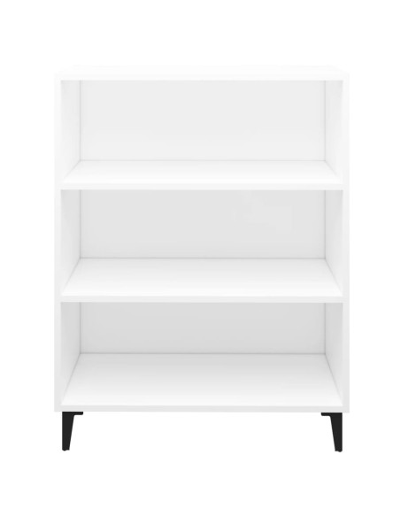 Credenza Bianca 69,5x32,5x90 cm in Legno Multistrato