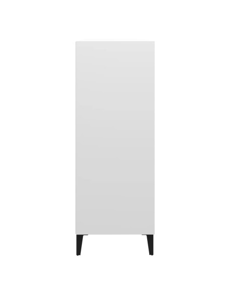 Credenza Bianca 69,5x32,5x90 cm in Legno Multistrato