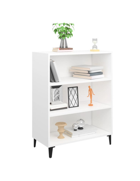 Credenza Bianca 69,5x32,5x90 cm in Legno Multistrato