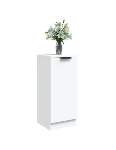 Credenza Bianca 30x30x70 cm in Legno Multistrato