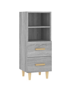 Credenza Grigio Sonoma 34,5x34x90 cm in Legno Multistrato
