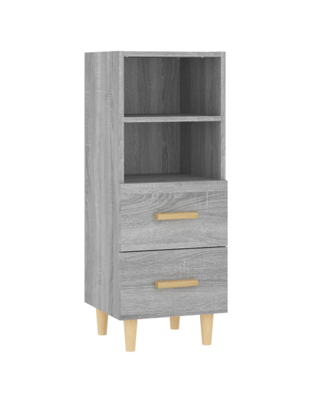 Credenza Grigio Sonoma 34,5x34x90 cm in Legno Multistrato