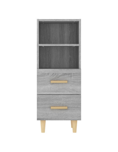 Credenza Grigio Sonoma 34,5x34x90 cm in Legno Multistrato