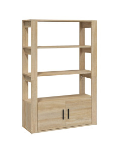 Credenza Rovere Sonoma 80x30x119,5 cm in Legno Multistrato