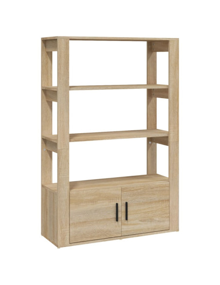 Credenza Rovere Sonoma 80x30x119,5 cm in Legno Multistrato