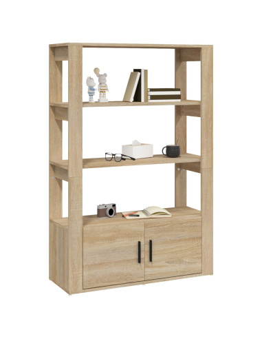 Credenza Rovere Sonoma 80x30x119,5 cm in Legno Multistrato