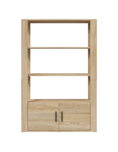 Credenza Rovere Sonoma 80x30x119,5 cm in Legno Multistrato