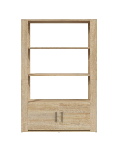 Credenza Rovere Sonoma 80x30x119,5 cm in Legno Multistrato