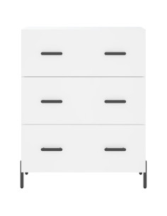 Credenza Bianca 69,5x34x180 cm in Legno Multistrato 2