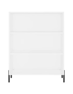 Credenza Bianca 69,5x34x180 cm in Legno Multistrato 2