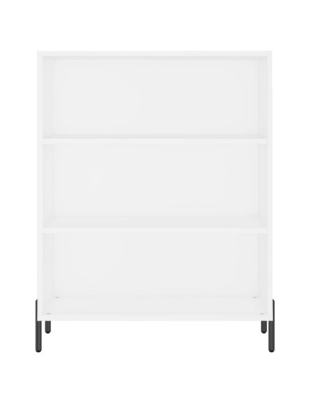 Credenza Bianca 69,5x34x180 cm in Legno Multistrato