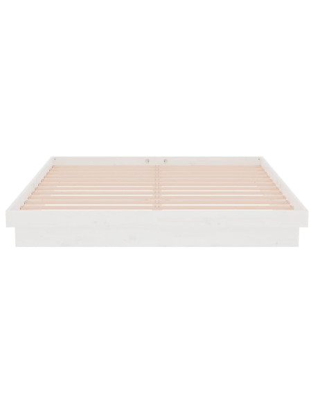 Giroletto Bianco in Legno Massello 160x200 cm