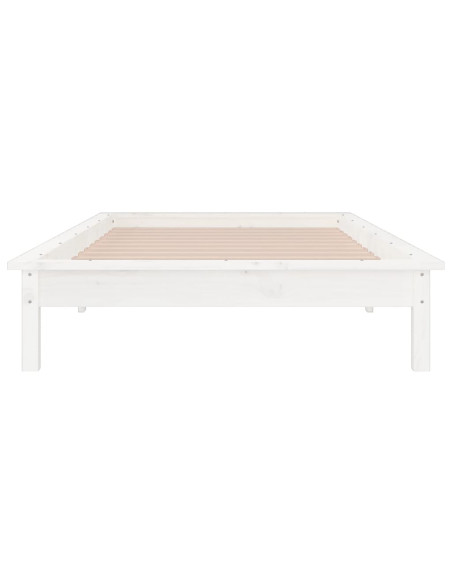 Giroletto LED Bianco 75x190 cm Small Single Legno Massello