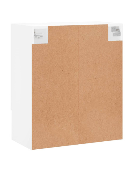 Armadietto a Muro Bianco 60x31x70 cm in Legno Multistrato