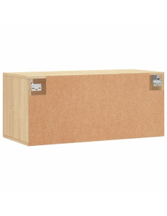 Mobile a Parete Rovere Sonoma 80x36,5x35 cm Legno Multistrato 2