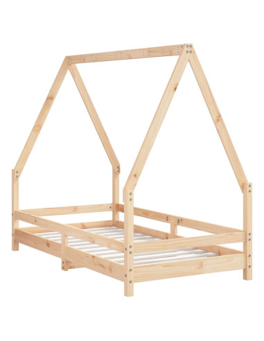 Giroletto per Bambini 80x160 cm in Legno Massello di Pino