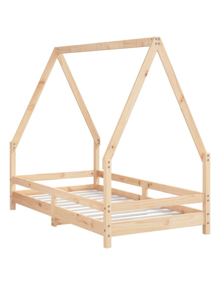 Giroletto per Bambini 80x160 cm in Legno Massello di Pino