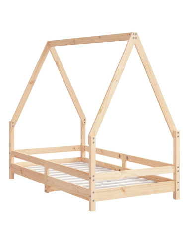 Giroletto per Bambini 80x160 cm in Legno Massello di Pino