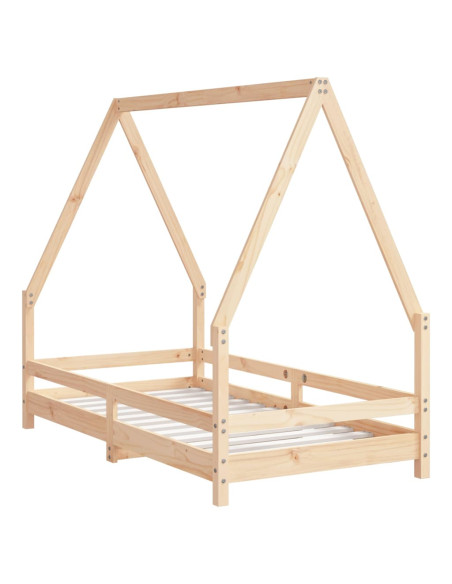 Giroletto per Bambini 80x160 cm in Legno Massello di Pino