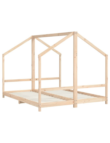 Giroletto per Bambini 2x(80x200) cm in Legno Massello di Pino
