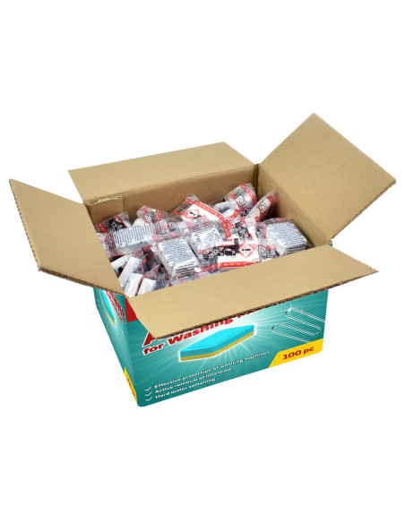 Detergente in Pastiglie Lavatrice 100 pz Anticalcare e Sporco