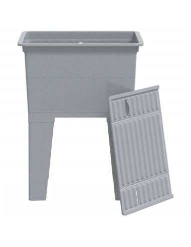 Vasca per Lavanderia Grigia 59x41x75 cm in Resina