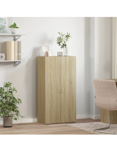 Schedario Rovere Sonoma 60x32x115 cm in Legno Multistrato 2