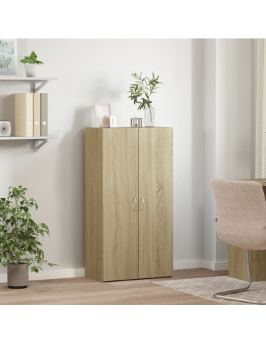 Schedario Rovere Sonoma 60x32x115 cm in Legno Multistrato