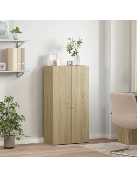 Schedario Rovere Sonoma 60x32x115 cm in Legno Multistrato