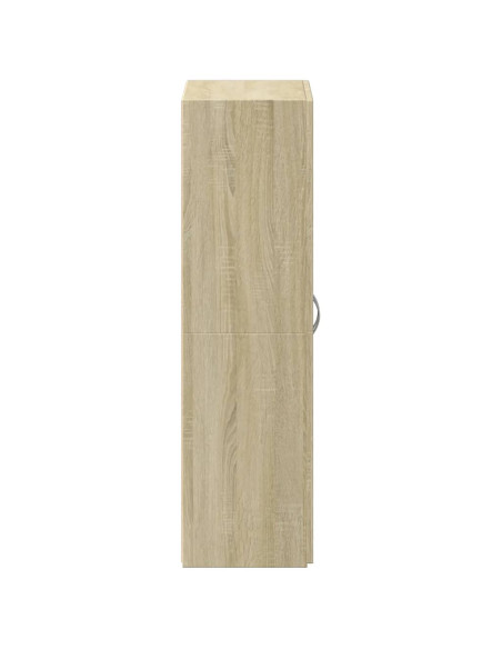 Schedario Rovere Sonoma 60x32x115 cm in Legno Multistrato