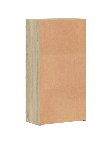 Schedario Rovere Sonoma 60x32x115 cm in Legno Multistrato