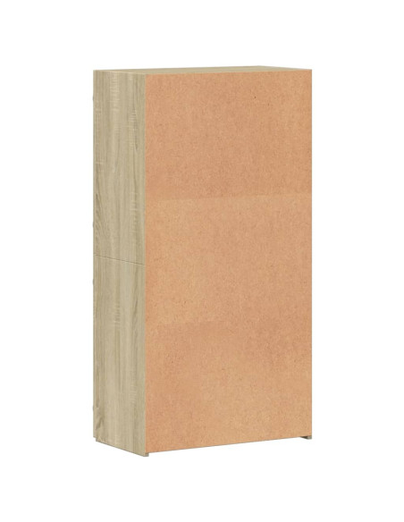 Schedario Rovere Sonoma 60x32x115 cm in Legno Multistrato